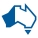 Australian icon with Western Australia highlighted